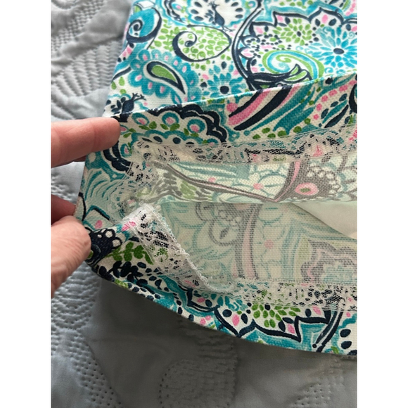 Lilly Pulitzer Paisley Mini Dress Women’s Size 2 Blue Green Pink - Picture 11 of 13